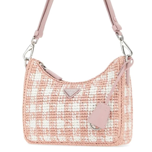 ❌❌SOLD! Prada Re-Edition Crochet Raffia Shoulder Bag - Picture 4 of 4